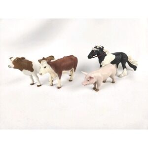 Safari Hereford Cow Holstein Farm Animals Schleich‎ Pig Paint Horse PVC Figures